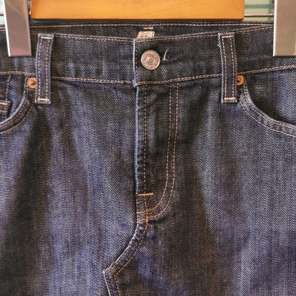 7 For All Mankind Denim Miniskirt Darkwash 29 - Picture 4 of 7
